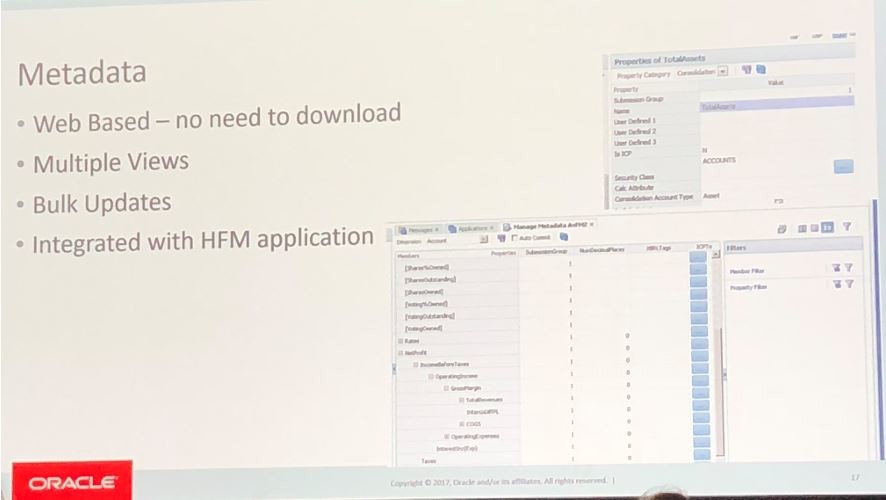 Oracle Open World 2018 - HFM - Metadata