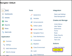 Nouveautés Oracle EPM Cloud