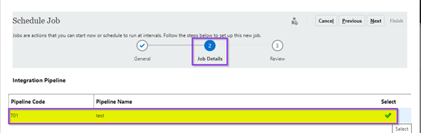 schedule job details