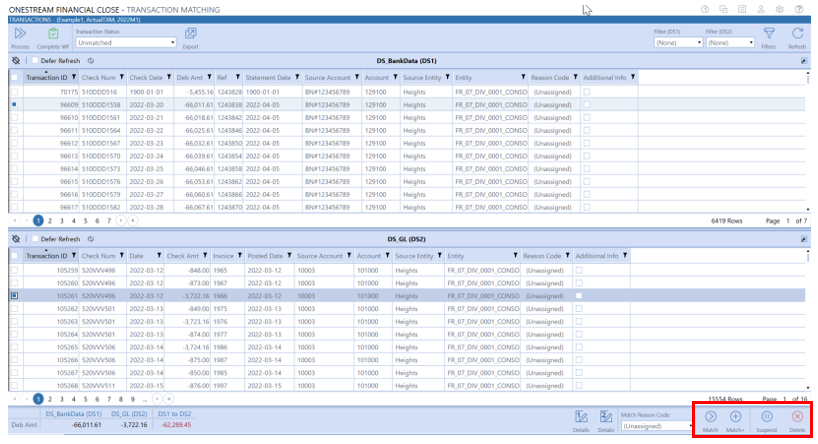 transaction page solution oracle